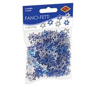 Beistle 20636 Fanci-Fetti Étoile de David (bleu et argent) Accessoire de fête (1 pièce) (141,7 g/paquet)