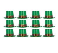 Beistle 30039 Chapeau haut-de-forme de leprechaun, papier plastique, vert/noir/doré