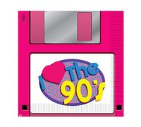 Beistle 53510 Lot de 32 serviettes en papier Motif disquette Multicolore