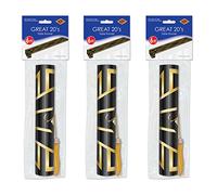 Beistle 59907, 3 chemins de Table imprimés années 20, 27,9 cm x 1,8 m, Papier, Noir/doré