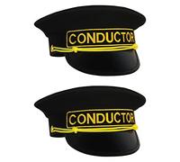 Beistle 60852 Chapeau conducteur en Tissu Noir/Jaune