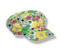 Beistle 60853 Bonnet en tissu Motif fleurs des années 60 Taille unique
