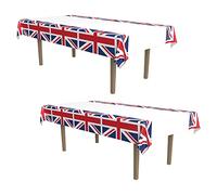 Beistle Drapeau Nappe Union Jack 54 inches x 108 inches Rouge/Blanc/Bleu