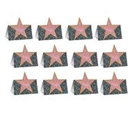 Beistle Lot de 12 accessoires pour nom et sièges de table, décoration de fête hollywoodienne pour soirée de remise de prix, première de film ou événements sur le thème des célébrités, 10,8 cm, papier,