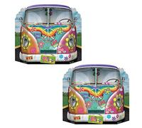 Beistle Lot de 2 Accessoires de photomaton sur Le thème des années 60 Motif Bus Hippie pour décorations de fête des années 1960