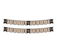 Beistle Lot de 2 bannières « Trick or Treat » - Décorations d'Halloween effrayantes pour des célébrations envoûtantes et charmantes, fabriquées aux États-Unis depuis 1900