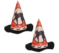 Beistle Lot de 2 chapeaux vintage en feutre pour Halloween - Costume effrayant et accessoires de fête