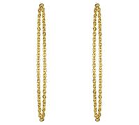 Beistle Lot de 2 colliers hip hop en plastique doré de 101,6 cm pour fête à thème des années 80, accessoires de costume des années 1990 pour célébrer avec vous depuis 1900