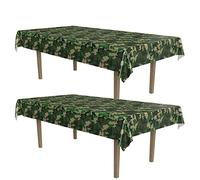 Beistle Lot de 2 nappes rectangulaires en Plastique sur Le thème de la Chasse, Camouflage