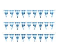 Beistle Lot de 3 fanions de l'Oktoberfest - Guirlande bavaroise bleue et blanche avec drapeaux triangulaires - Décorations de fête de la bière allemande - 43,2 x 9,2 m