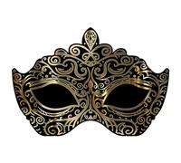 Beistle Masque vénitien Debout en Carton pour Bal masqué, décoration de Bal masqué, Toile de Fond pour Photographie, chevalet Inclus, fabriqué aux États-Unis Depuis 1900 cm