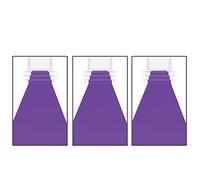 Beistle S50087-PLAZ3 Lot de 3 chemins de Table Fantaisie en Polyester pour décorations de fête sur Le thème des Princesses Violet