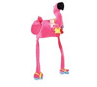 Beistle Unisex Plush Pink Flamingo Hat - Animal Party Supplies, Beach Accessories, Hawaiian Luau Themed Headwear, Photo Booth Caps, Halloween Costume Dress Up