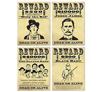 Beistle Wanted 54183 Découpes pour panneau