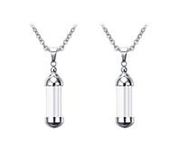 Beito 2pcs Collier de flacon Verre ouverte Colliers de récipient minuscule