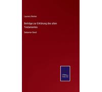 Beiträge Zur Erklärung Des Alten Testamentes