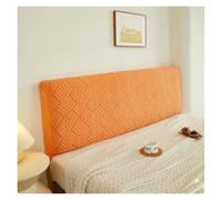 BEIWOSHA Couvre-tête de lit de Style Japonais Simple/Double | Housse de tête de lit tout compris for la décoration du lit de la chambre à coucher(Orange,200cm)