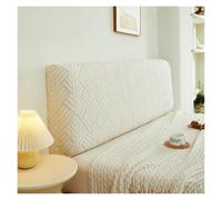 BEIWOSHA Couvre-tête de lit de Style Japonais Simple/Double | Housse de tête de lit tout compris for la décoration du lit de la chambre à coucher(Beige,220cm)