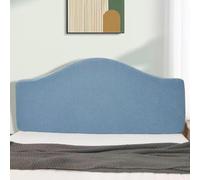 BEIWOSHA Stretch Headboards Single/King/Double Bed Headboard Protector | All-inclusive Curved Universal Bed Board Slip Cover Wood Leather Dust Cover(Bluec,100cm-120cm)