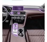 BEIYANSHOO Film de protection transparent en TPU pour console centrale de voiture - Anti-rayures - Écran LCD PPF - Pour Genesis G70 2021-2024