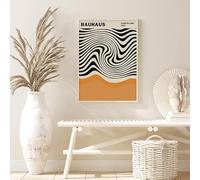 BeiYiHo Tableau Art Abstrait Impression sur Toile Affiche Matisse Rothko Bauhaus Orange Flower Market Poster Decoration Murale Salon Chambre SANS CADRE
