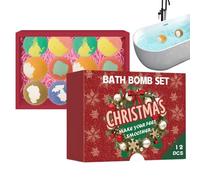 Beiykhera Boules de bain pour femme, calendrier de compte à rebours de Noël, produits de soins personnels parfumés pour se détendre, spa, hôtel, salle de bain, vapeur, vacances, Saint-Valentin, fête