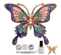 Beiykhera Broche Papillon, Kit DIY de Création Manuelle à Couleurs Dégradées Fait Main, Broches Décoratives Jouets, pour Mère Petite Amie Anniversaire Manteau Costume Robe Sac à Dos