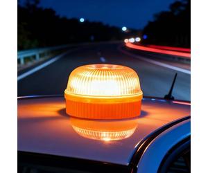 Beiykhera Gyrophare Led Magnetique LED, Stroboscopique Signalement D'avertissement Lumières Flash Strobe Beacons, Rechargeable Lumière Stroboscopique D'urgence Pour Camion Véhicule Tracteur