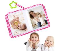 Beiykhera Livre photo en tissu pour bébé | Album photo doux pour | Livre souvenir pour pour filles, garçons, maman, papa, famille, nouveaux parents