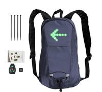 Beiykhera Sac à dos lumineux LED | Sac à dos de vélo d'extérieur à 4 clignotants LED - à de sécurité pour vélo de nuit léger, sac d'avertissement lumineux pour la course de nuit