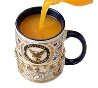 Beiykhera Tasses à café drôles - Céramique américaine commémorative du 250e anniversaire | Tasse avec Drapeau Américain 1776-2026 | pour la maison, le bureau, le restaurant, les étagères, les tables,