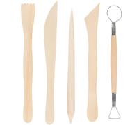BEJAGWUS Lot de 5 outils pour modéliser l'argile,Outils en céramique à faire soi-même,Sculpture Tools Set pour Sculpture Polymère Clay Sculpture,Accessoires pour artistes et débutants (5 Sets)