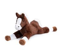 BEJOY Jouet en Peluche, Cheval, Grand Poney, pour Enfants, Petite Amie, Cadeau d'anniversaire, 80 cm