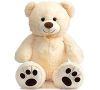 BEJOY Ours en Peluche de 90 cm avec Pattes, Grande Peluche, Cadeau d'amour idéal pour Une Petite Amie ou Un Enfant, Beige