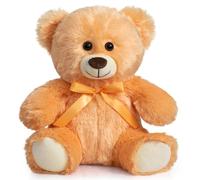 BEJOY Ours en peluche, douce peluche en tissu doux, jouets en peluche câlin, Noël Nouvel An, 30 cm Orange