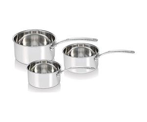Beka 13416974 Tri Lux Série de 3 Casseroles en acier inoxydable Triply 16/20 cm