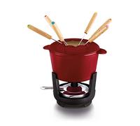 BEKA Service à fondue 16303734 en fonte rouge 15 cm 24 x 16 x 16 cm