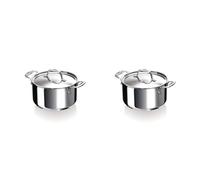 Beka Chef Faitout Inox 18/10-20 et 28 cm - Tous Feux Dont Induction | Ø 20 et 28 cm - acier inoxydable 18/10 - triple fond capsulé - lave-vaisselle - four 200°C - garantie 25 ans - avec couvercle