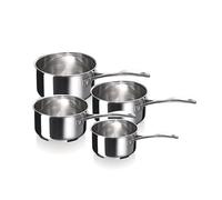 BEKA – Lot de 4 casseroles Chef Inox 18/10 14/16/18/20 cm – Tous feux, compatible induction