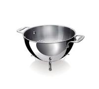 Beka Chef - Passoire Inox 18/10 - 22 cm - 3 Pieds Antidérapants - Poignées Rivetées - Lave-Vaisselle