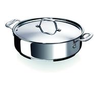 Beka Chef - Sauteuse Inox 18/10 - 24 cm - Avec Couvercle - Tous feux Compatible Induction - Acier Inoxydable
