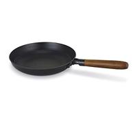 BEKA CLASSIC 15227284 Poêle à Frire en Acier Émaillé, Manche en Acacia, 28cm Diamètre, Black