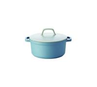 Beka - Cocotte Papillon ronde fonte bleu gris Ã28 cm - Bleu