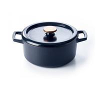 beka cocotte ronde en fonte émaillée 26cm noir 15141264