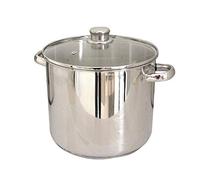 Beka Kitchen Fun by Beka 13113304 Marmite + couvercle verre en acier inoxydable 30 cm, Gris