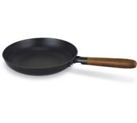 BEKA Poêle Mandala 24 cm – Acier émaillé – Poignée acacia – Noir