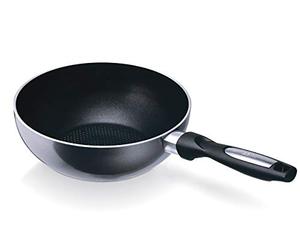 Beka Pro Induc Wok Antiadhésif 20 cm en Aluminium - Compatible Tous Feux dont Induction - Sans PFOA - Garantie 3 ans