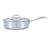 BEKA Sauteuse Chef 24 cm Inox 18/10 avec couvercle, Tous feux compatible induction