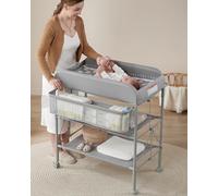 BEKA Station à langer portable pour bébé, imperméable, pliable, portable, hauteur réglable avec organiseur, table à langer mobile pour bébé, nouveau-né