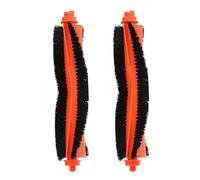 BekabA Pack de 2 brosses principales pour Xiaomi Series S12 / S10EU avec longueur 18,8 cm, brosses de rechange orange, kit de rechange pour aspirateur robot Vacuum, Series Mop 2S / P/Pro/Vacuum Mop